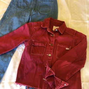 RVCA Red ranch canvas painter coat - XS